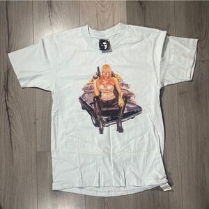 Hysteric Glamour White Short-Sleeve Tee with Femme Graphic